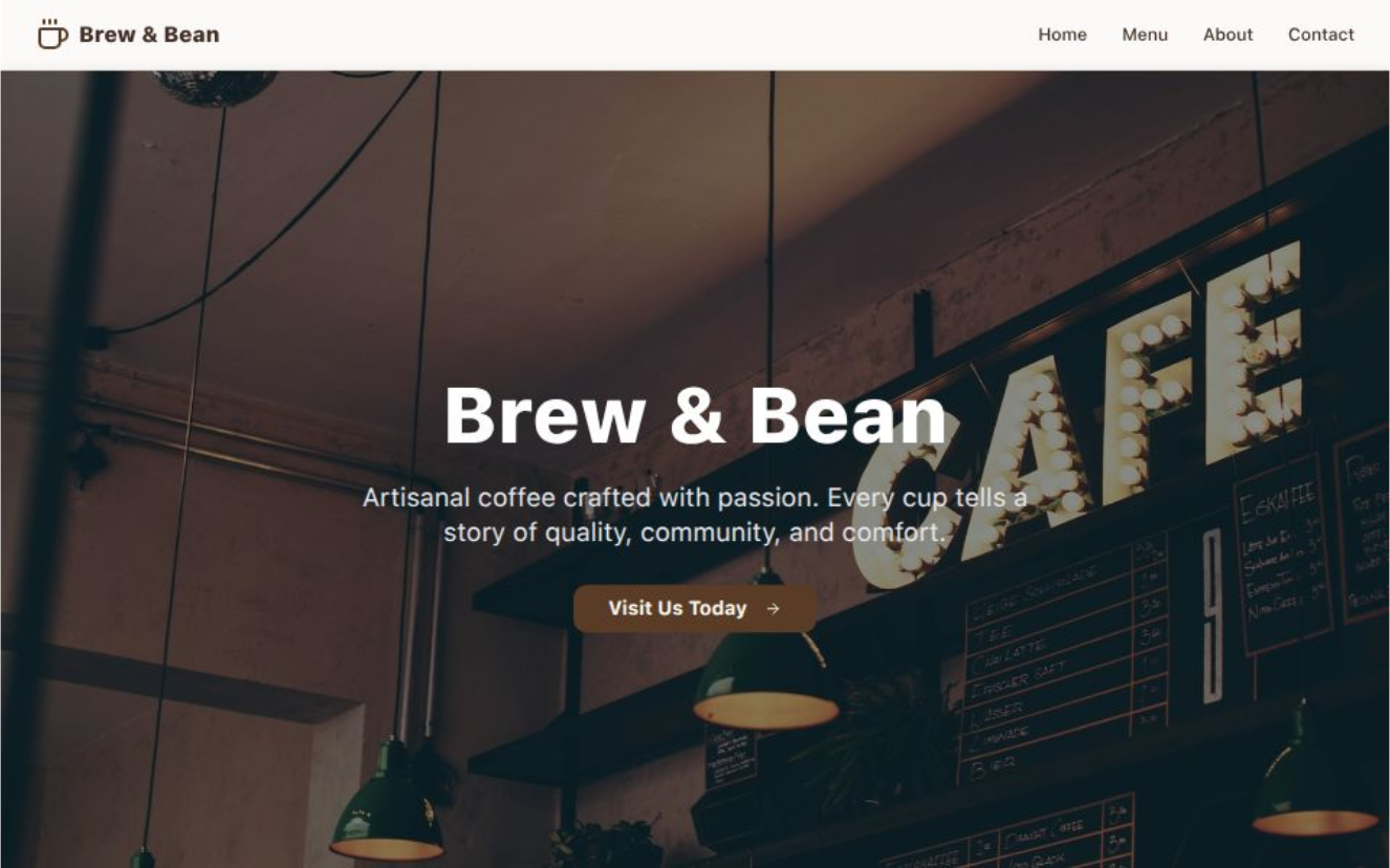 Coffee Shop Template